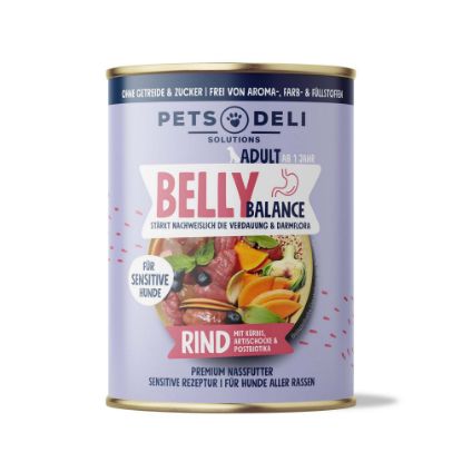 "Belly Balance" Rind – stärkt wissenschaftlich bewiesen die Verdauung - 400g / Einzeldose (Pets Deli)