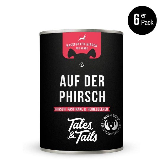 Auf der PHirsch - Nassfutter Hirsch für Hunde (Tales & Tails)