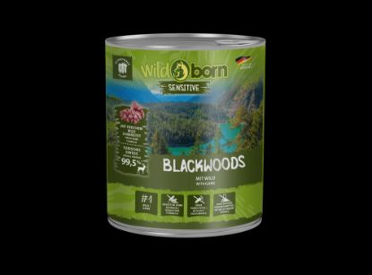 6 x 800g, WILDBORN Blackwoods Hundefutter mit Wild (Wildborn)