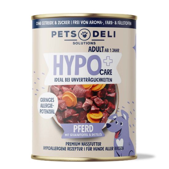 Nassfutter Pferd für Hunde - 400g / 6er Pack ✓ hypoallergen ✓ Adult von Pets Deli (Pets Deli)