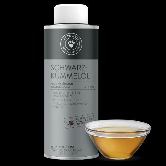Premium Schwarzkümmelöl für Hunde - 250ml von Pets Deli (Pets Deli)