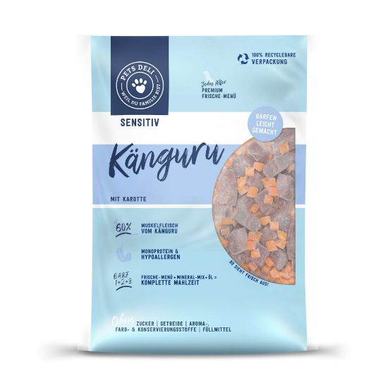 BARF Känguru für Hunde - 1400g  ✓ 100% Lebensmittelqualität ✓ Adult von Pets Deli (Pets Deli)