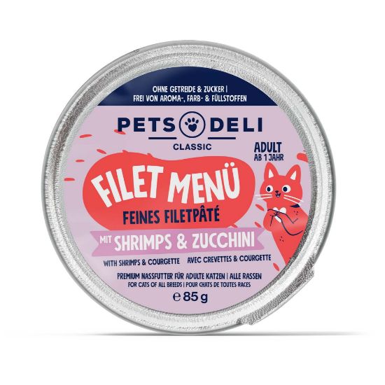 Nassfutter Hühnerfilet für Katzen - 85g ✓ getreidefrei & zuckerfrei ✓ Adult von Pets Deli (Pets Deli)