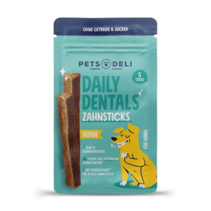 "Daily Dentals Zahnsticks" Huhn für Hunde - 70g (Pets Deli)