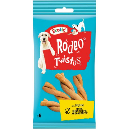 Frolic Hundesnack Rodeo Twistos Geflügel 6 Sticks (105g) (Frolic)