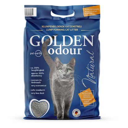 Golden Odour Natural Katzenstreu ohne Duftzusatz 14kg (Pet-Earth)