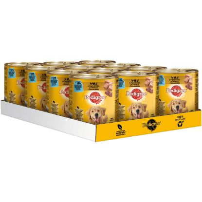 Pedigree Adult mit 3 Sorten Geflügel in Pastete 12x800g (Pedigree)