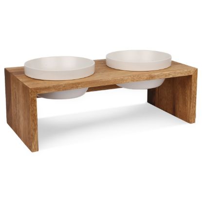 Replus Gohan Doppelnapf in teak M (Replus)