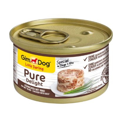 GimDog Little Darling Pure Delight Hühnchen mit Rind 12x85g (Gimdog)