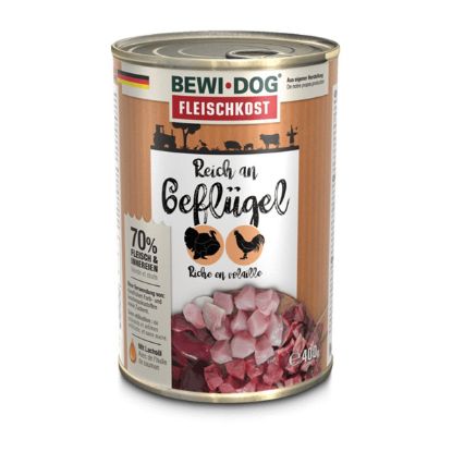 Bewi Dog Fleischkost Reich an Geflügel 6x400g (BEWI DOG)