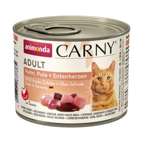 animonda Carny Adt Huhn, Pute und Entenherz 6x200g (animonda Carny)