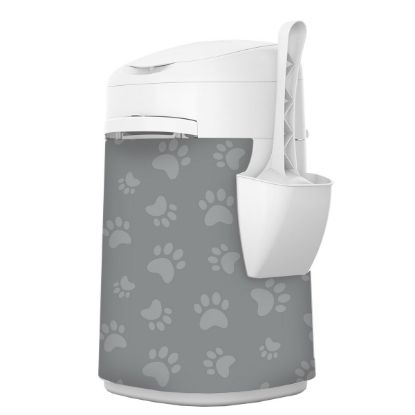 LitterLocker® Fashion Stoff-Bezug Cat paws grey (Litter Locker)