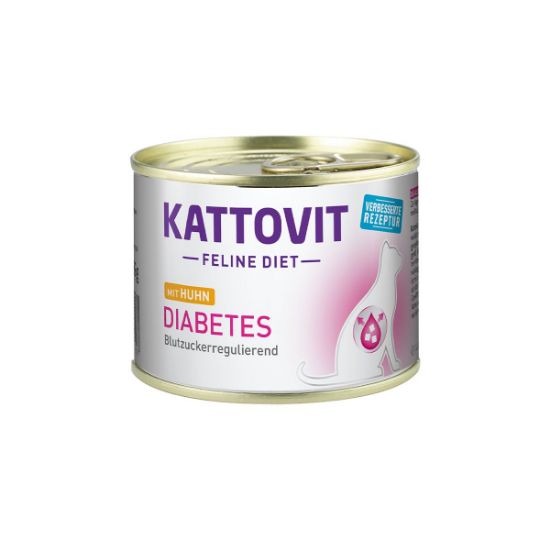 Kattovit Feline Diet Diabetes Huhn 12x185g (Kattovit)