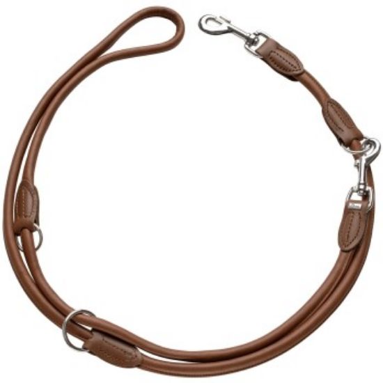 Hunter Verstellbare Führleine Round & Soft braun M-L (Hunter)