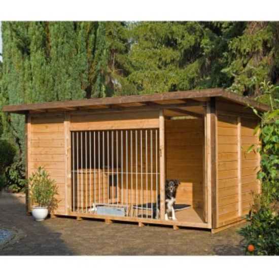 Sauerland Hundezwinger Balu mit Hundehütte 4 m, 3 m, 2,15 m ohne Bodenplatte (Sauerland)