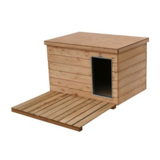 Sauerland Hundehütte Lassie mit Flachdach mit Liegerost (Sauerland)