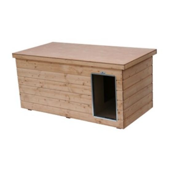 Sauerland Hundehütte Lassie mit Flachdach mit Vorraum (Sauerland)