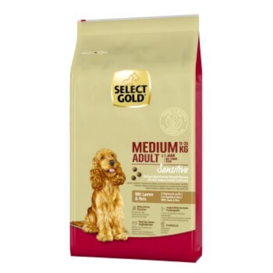 SELECT GOLD Sensitive Adult Medium Lamm und Reis 12 kg (SELECT GOLD)