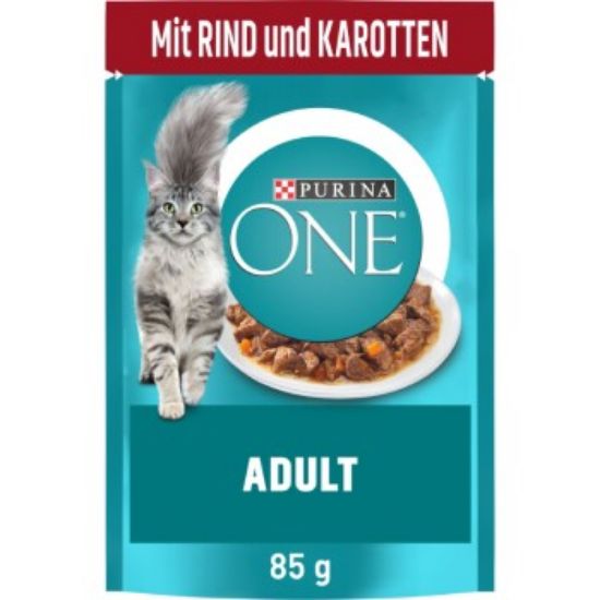 Purina ONE Adult 26x85g mit Rind und Karotten (Purina One)