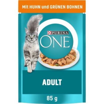Purina ONE Adult 26x85g mit Huhn und grünen Bohnen (Purina One)