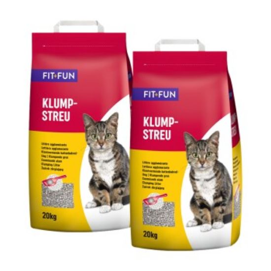 FIT+FUN Katzenstreu klumpend 2x20 kg (FIT+FUN)