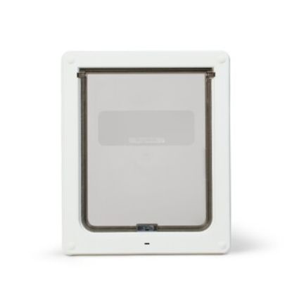 Dog Mate Manuelle mittelgroße Hundeklappe mit 2-Wege-Verschluss - 215 weiß (Dog Mate)