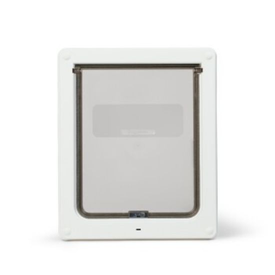 Dog Mate Manuelle mittelgroße Hundeklappe mit 2-Wege-Verschluss - 215 weiß (Dog Mate)