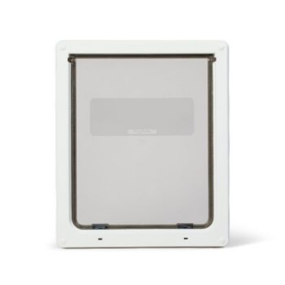 Dog Mate Manuelle große Hundeklappe mit 2-Wege-Verschluss - 216 weiß (Dog Mate)