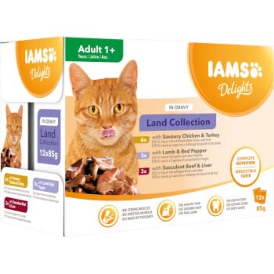 IAMS Delights Adult 12x85g Land Collection (Iams)