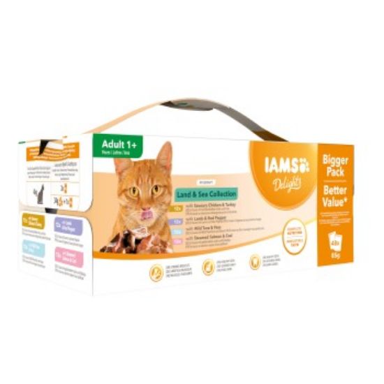 IAMS Delights Adult 48x85g 48x85 g (Iams)