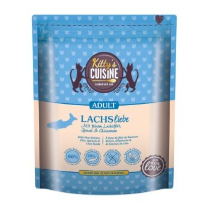 Kitty's Cuisine Adult Lachsliebe mit feinem Lachsfilet, Spinat und Chiasamen 300 g (Kitty's Cuisine)