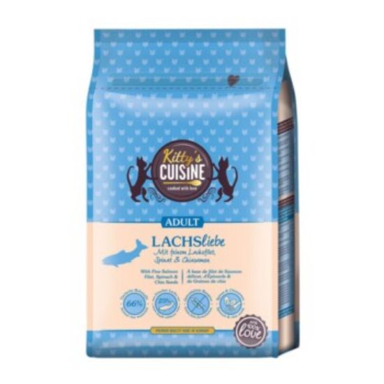 Kitty's Cuisine Adult Lachsliebe mit feinem Lachsfilet, Spinat und Chiasamen 2 kg (Kitty's Cuisine)