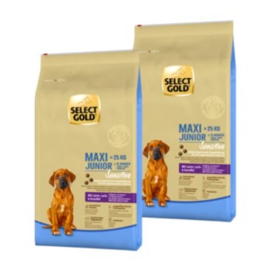 SELECT GOLD Sensitive Maxi Junior Lamm/Lachs/Kartoffel 2x12 kg (SELECT GOLD)