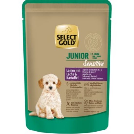 SELECT GOLD Nassfutter Hund Sensitive Junior 12x100 g (SELECT GOLD)