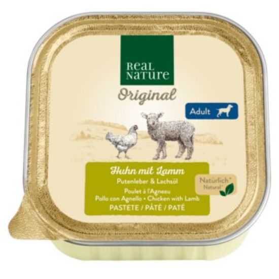 REAL NATURE Adult Lamm und Putenleber 17x100 g (REAL NATURE)