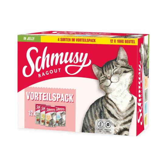 Schmusy Ragout in Jelly Vorteilspack 12x100g (Schmusy)