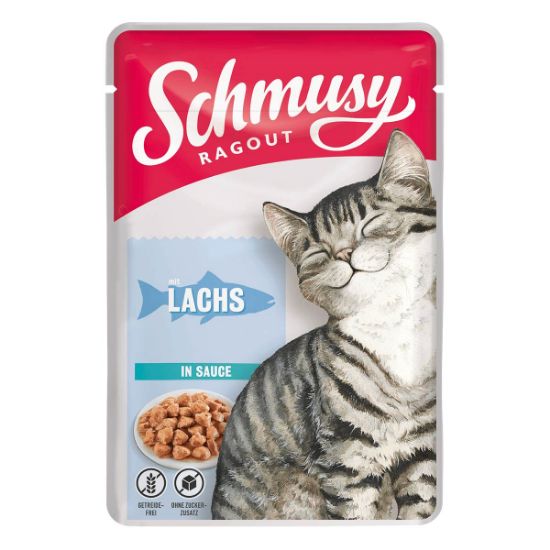 Schmusy Ragout mit Lachs in Sauce 22x100g (Schmusy)