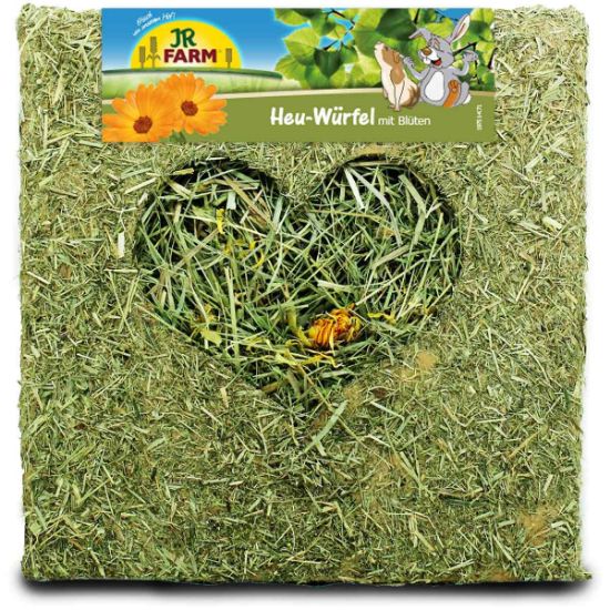 JR Farm Heu-Würfel groß mit Blüten 450g (JR Farm)
