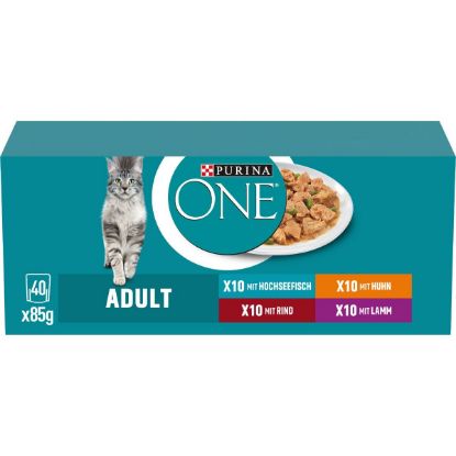 PURINA ONE Adult in Sauce Sorten-Mix 40x85g (Purina One)