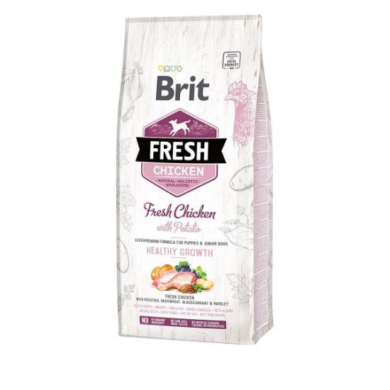 Brit Fresh Dog - Puppy & Junior - Chicken - Healthy Growth 12kg (Brit Fresh)