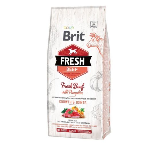 Brit Fresh Dog - Puppy & Junior Large Breed - Beef - Growth & Joints 12kg (Brit Fresh)