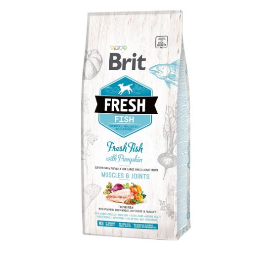 Brit Fresh Dog - Adult Large Breed - Fish - Muscles & Joints 12kg (Brit Fresh)