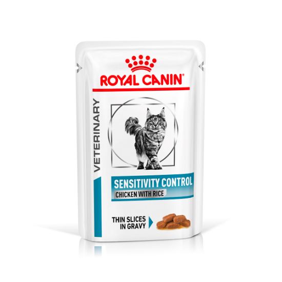 ROYAL CANIN Veterinary SENSITIVITY CONTROL HUHN MIT REIS Nassfutter für Katzen 12x85g (Royal Canin)
