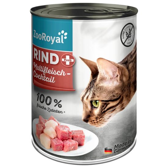 ZooRoyal Katze Rind + Multifleischcocktail 12x400g (ZooRoyal)