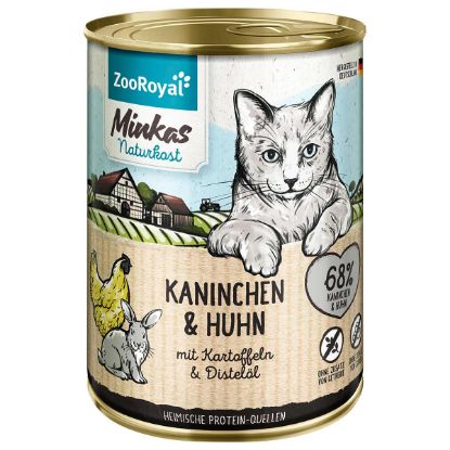 ZooRoyal Minkas Kaninchen und Huhn mit Kartoffeln 400g (ZooRoyal Minkas Naturkost)