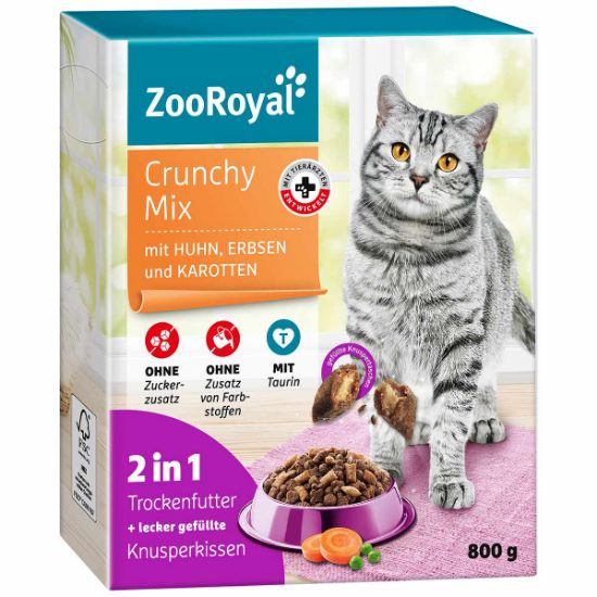 ZooRoyal Crunchy Mix mit Huhn, Erbsen und Karotten 800g (ZooRoyal)