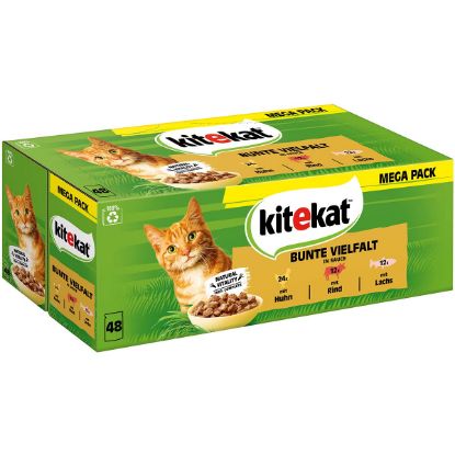 Kitekat Multipack Bunte Vielfalt in Sauce 48x85g (Kitekat)