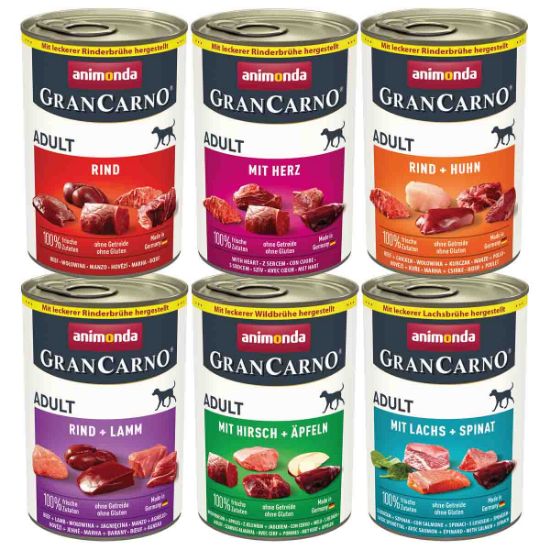animonda GranCarno Adult 6x400g Herzhafte Variation Mixpack II (animonda GranCarno)