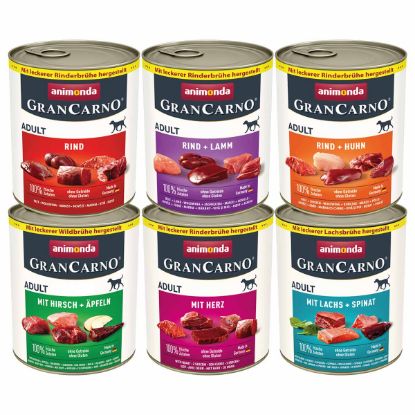 animonda GranCarno Adult 6x800g Herzhafte Variation Mixpack II (animonda GranCarno)
