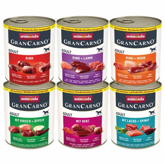 animonda GranCarno Adult 6x800g Herzhafte Variation Mixpack II (animonda GranCarno)